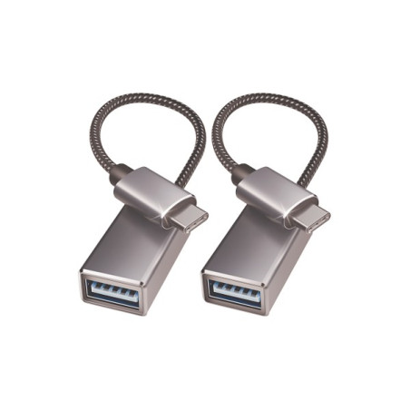 000262GREY-2P USB C to USB 3.0 Adapter 2 Pack