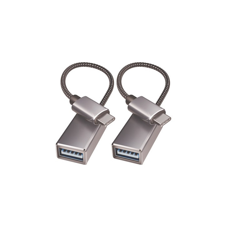 000262GREY-2P USB C to USB 3.0 Adapter 2 Pack