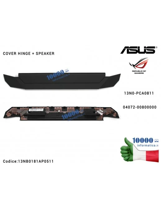 Copri Cerniere Coperchio + Speaker ASUS ROG G750 G750J G750JH G750JY G750JZ G750JM G750JS G750JX 13N0-PCA0811 LCD HINGECAP 04072