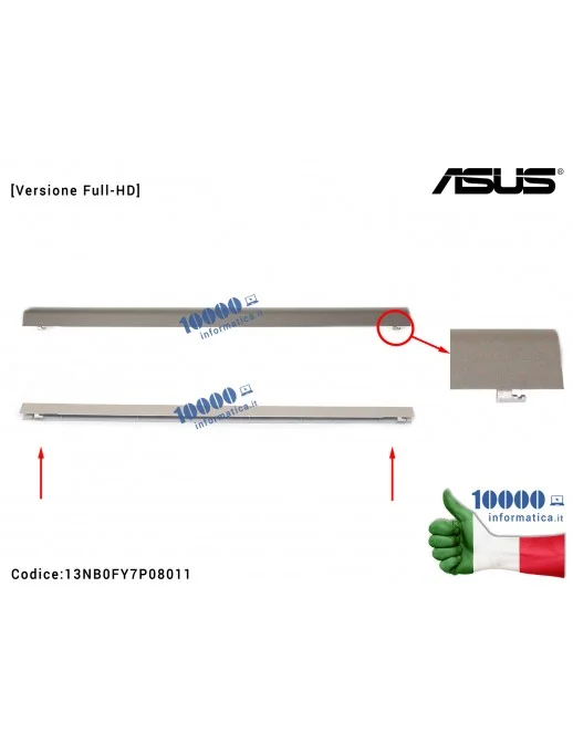 Copri Cerniere Coperchio [Versione Full-HD] ASUS VivoBook X510 S510 (ICICLE GOLD) S510U S510UA S510UN S501UR X510U X510UA X510UN