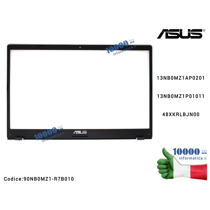 Cornice Display Bezel LCD ASUS VivoBook 15 X509 X509D X509DA X509F X509FA X509FB X509FJ X509FL X509U X509UA X509UB X509UJ F509 F509D F509DA F509F F509FA F515 X515 S515 X515J X515JA X515JF X515JP X515M X515MA 13N1-CEA0N01 90NB0MZ1-R7B011
