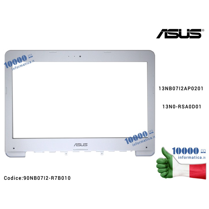Cornice Display Bezel LCD [BIANCA] ASUS F302L F302LA X302L X302LA X302LJ X302UA X302UJ X302UV F302UV F302UJ F302U F302LJ 13NB07I