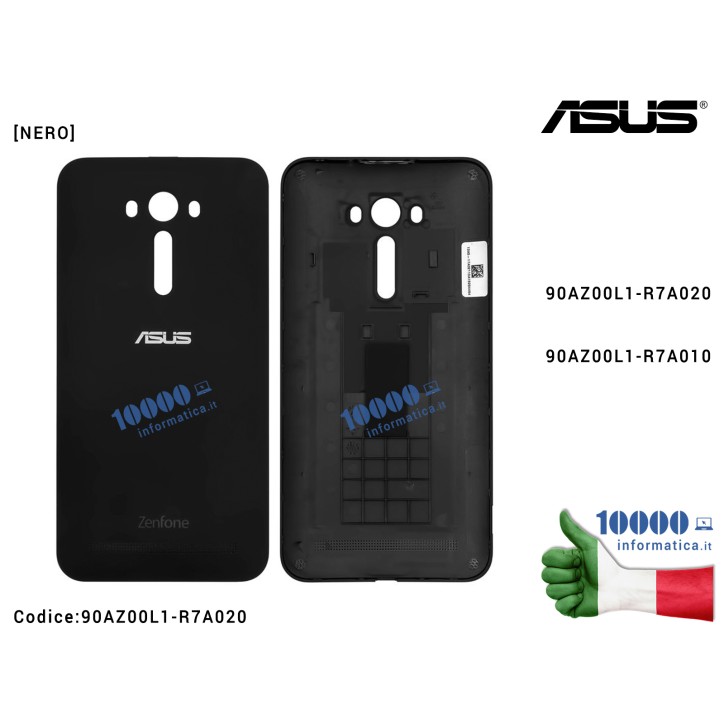 Cover Batteria Posteriore [NERO] ASUS ZenFone 2 Laser ZE550KL (Z00LD) 90AZ00L1-R7A010