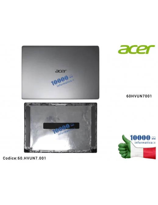 Cover LCD ACER Aspire A315-23 A315-23G [SILVER] 60HVUN7001 60.HVUN7.001 Scocca Anteriore ORIGINALE ACER