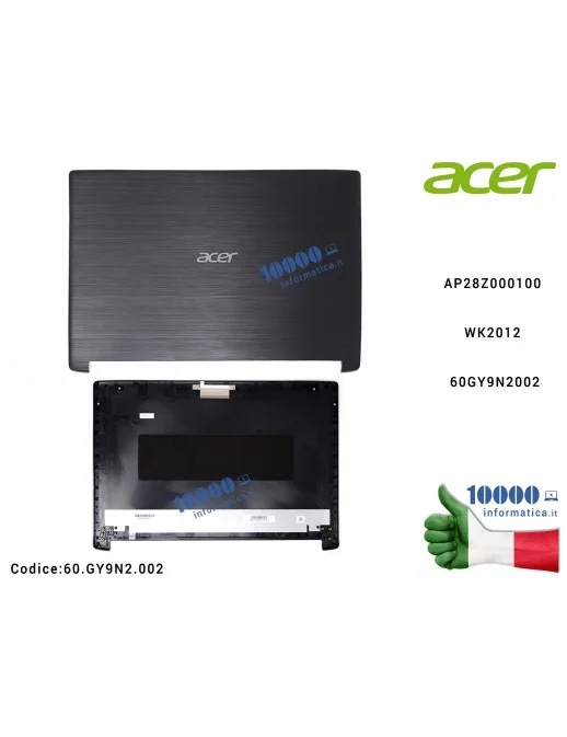 Cover LCD ACER Aspire A315-33 A315-41 A315-41G A315-53 A315-53G [NERO] AP28Z000100 WK2012 60GY9N2002