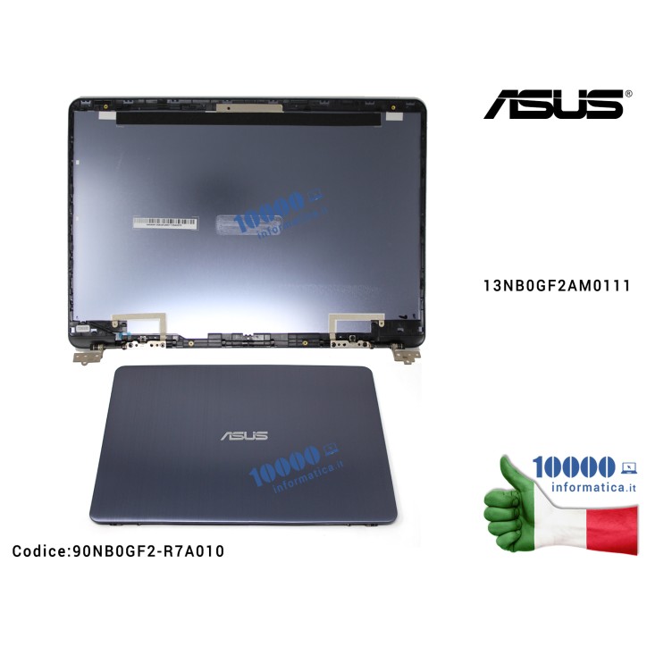 Scocca Superiore Cover LCD ASUS X411 S410 series Versione 2 90NB0GF2-R7A010 Cover LCD ASUS VivoBook S410 [AL] (STAR GREY) A411 F411 K410 P1410 S401 S410QA S410U S410UA S410UF S410UN S410UQ X411 X411Q X411QA X411U