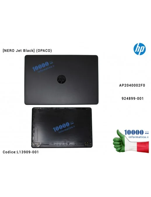 Cover LCD [Jet Black] HP Pavilion 15-BS 15-BW 250 G6 255 G6 TPN-C129 TPN-C130 (NERO) AP2040002F0 924899-001 L13909-001