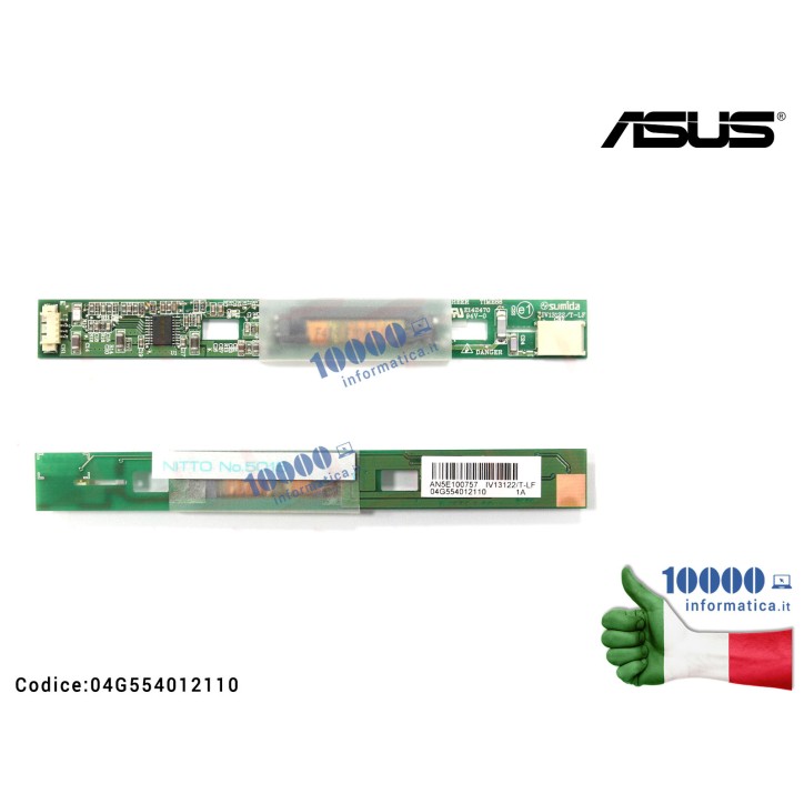 Inverter ASUS A52J K50N K52 K52D K52DE K52DR K52F K52J K52JB K52JC K52JE K52JR K52N N61 N61J X52 X52J X52JR