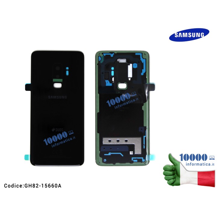 Cover Posteriore Batteria SAMSUNG Galaxy S9+ Plus SM-965F [NERO]