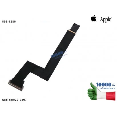 922-9497 Cavo Flat Display LCD Cable APPLE iMac 21,5" A1311 (2009) (2010) 593-1280 922-9497