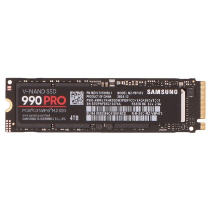 MZ-V9P4T0BW MZ-V9P4T0BW SSD M.2 (2280) 4TB 990 PRO (PCIe/NVMe)  MZ-...