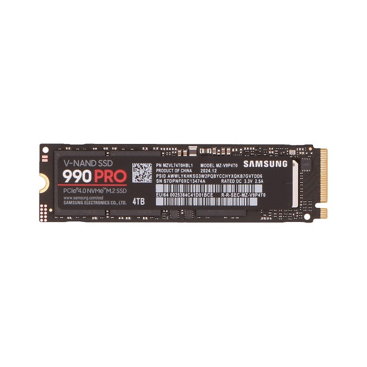 MZ-V9P4T0BW SSD M.2 (2280) 4TB 990 PRO (PCIe/NVMe)