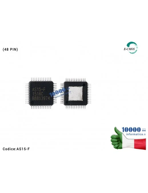 IC Chip AS 15-F A515-F AS1S-F ASI5-F AS15F AS15 F AS15-F LCD Driver Board Power SAMSUNG SHARP SONY TELEFUNKEN E-CMOS QFP-48 QFP4