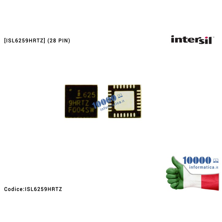 IC Chip INTERSIL ISL6259H ISL6259HR ISL6259HRT ISL MI 625 9 HRTZ ISL 6259HRTZ QFN28 QFN-28