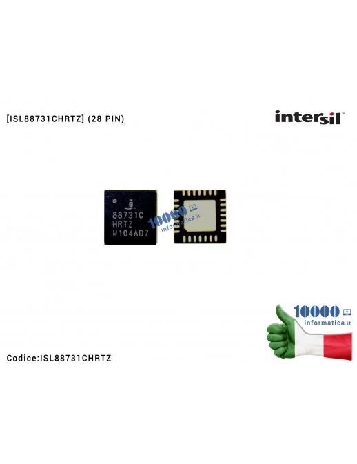 IC Chip INTERSIL ISL88731C ISL88731CH ISL88731CHR ISL 88731C HRTZ ISL 88731 CHRTZ QFN28 QFN-28 SMBus livello 2 Battery Charge
