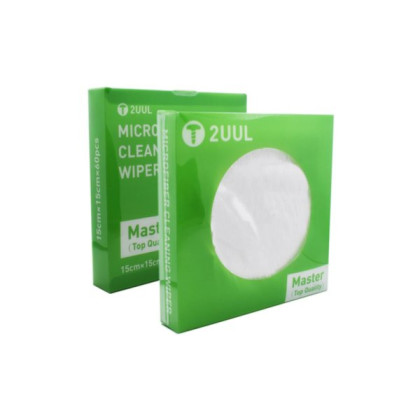 RBSKU15827 (60 Pack) 2UUL Microfibre Cleaning Wipe 15cm x 15cm Master | Double Knit polyester