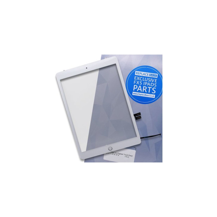 RBSKU18184 FX5 iPad 7th Gen (2019) / 8th Gen (2020) / 9th Gen (2021) Touch Screen With Home Button | White
