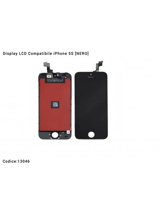 Display LCD Compatibile iPhone 5S [NERO] Schermo Vetro Touch Screen