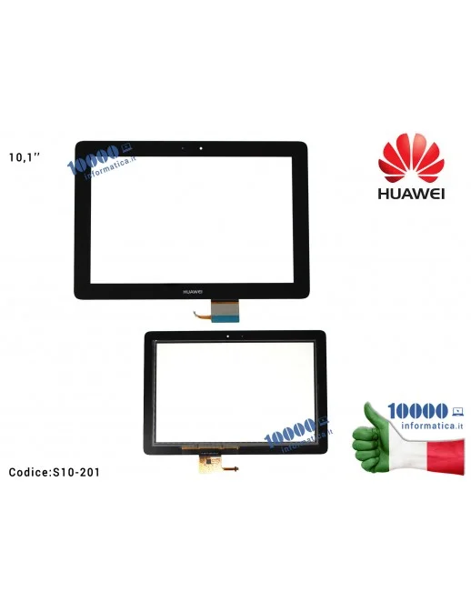S10-201 Vetro Touch Screen HUAWEI S10-201 [NERO] 10.1' MCF-100-0676 V2.0