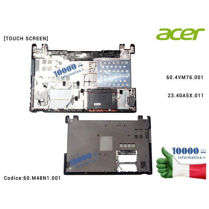 Bottom Case Scocca Inferiore ACER Aspire V5-571 V5-571G V5-571P V5-571PG V5-531PG V5-531P Lower Case 60.4VM76.001 23.40A5X.011