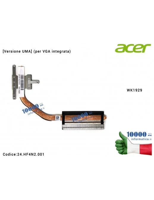Dissipatore Heatsink ACER Aspire A515-43 A315-420 [Versione UMA] (per VGA integrata) WK1929