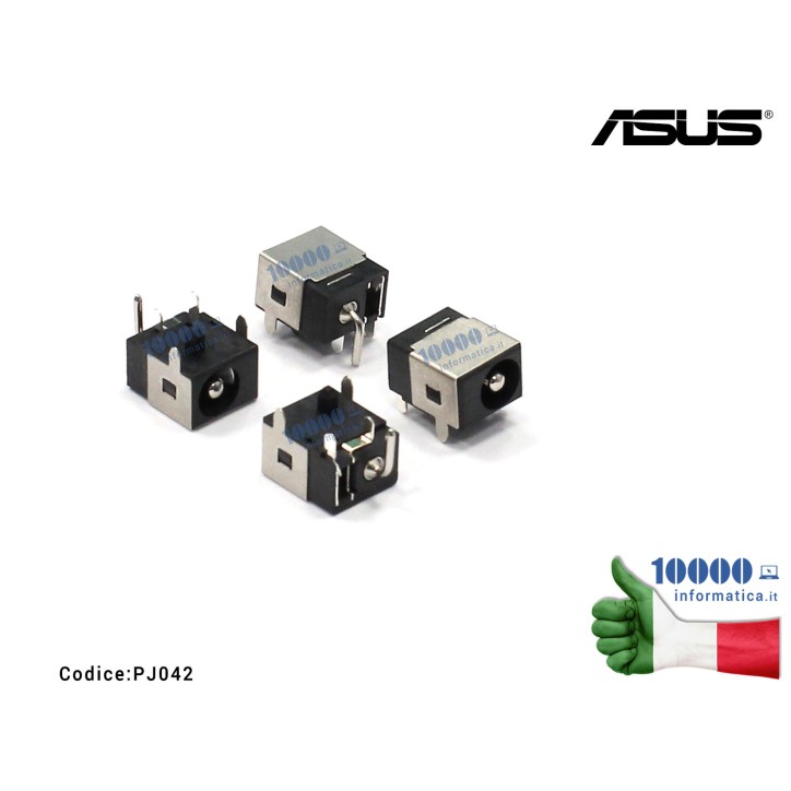 Connettore DC Power Jack PJ042 ASUS N10 N10J N53S N53J N53JG N53JL N53JN N53JF N53JN N71J X5MS UL30 K73 X73E X73S X73SJ X73SL All In One ET2300 ET2300I