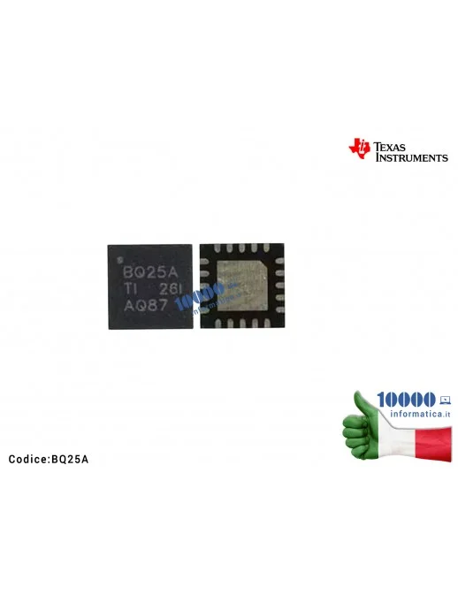 IC Chip TI BQ 24725 ARGRR BQ 24725 ARGR BQ24725ARG BQ24725AR BQ2SA BQ25A BQ24725A Battery SMBus Charge Controller QFN20