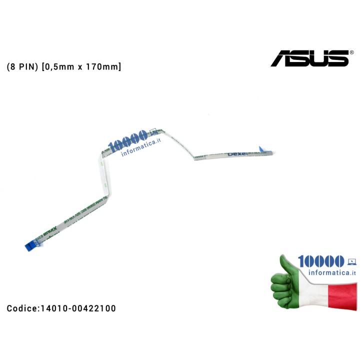 Cavo Collegamento Touchpad TP FFC (8 PIN) [0,5mm x 205mm] ASUS X550 X550V X550VQ X550VX K550VX