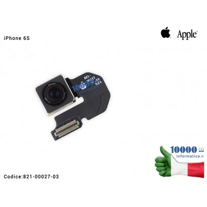 821-00027-03 Fotocamera Posteriore [12MP] APPLE iPhone 6S (A1633) (A1688) (A1700) Rear Back Camera