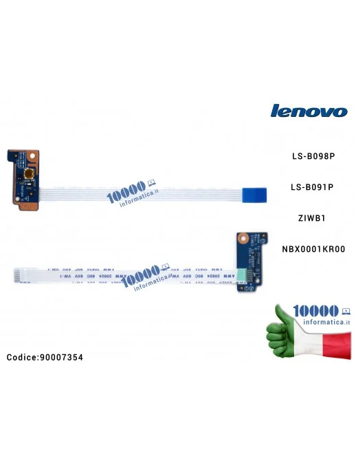 Pulsante di Accensione LENOVO IdeaPad B50-30 B50-45 B50-70 B50-80 B40-70 LS-B098P Power Button Board LS-B091P ZIWB1 NBX0001KR00