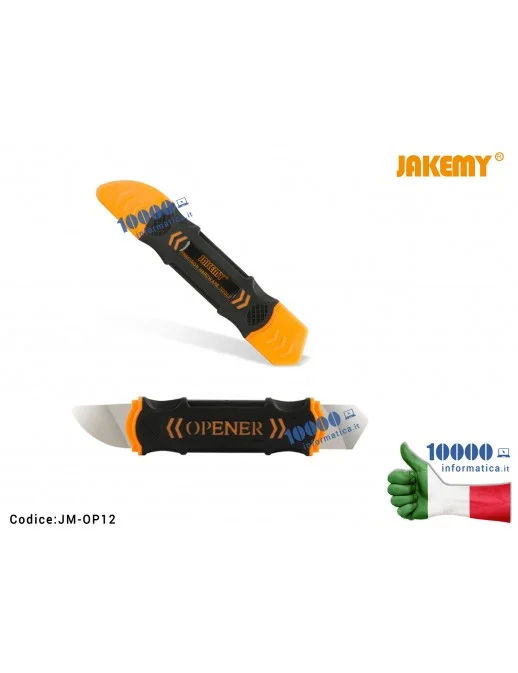 Strumento di Smontaggio JACKEMY JM-OP12 Doppio Lato in Metallo Toughness Metal Sheet Opening Tool Repair Tool Kit Smartphone Not