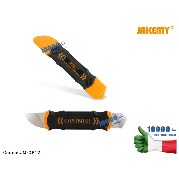 Strumento di Smontaggio JACKEMY JM-OP12 Doppio Lato in Metallo Toughness Metal Sheet Opening Tool Repair Tool Kit Smartphone Not