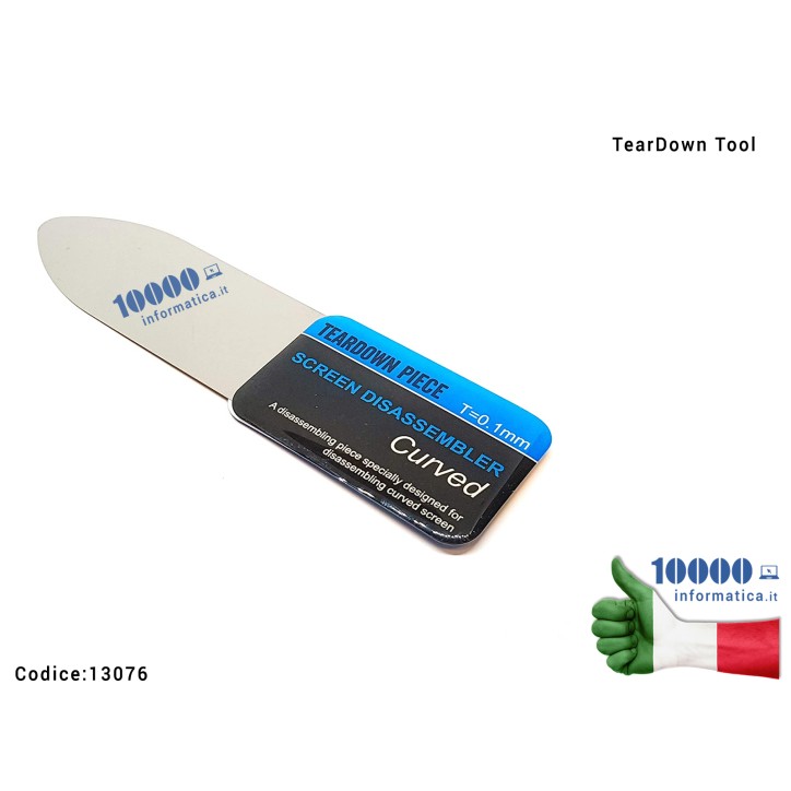 Strumento di Smontaggio TEARDOWN TOOL T-0,1mm Curved Screen Disassebler in Metallo Toughness Metal Sheet Opening Tool Repair Too