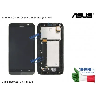 Display LCD con Vetro Touch Screen ASUS ZenFone Go TV G550KL ZB551KL (X013D) [NERO] (CON FRAME)