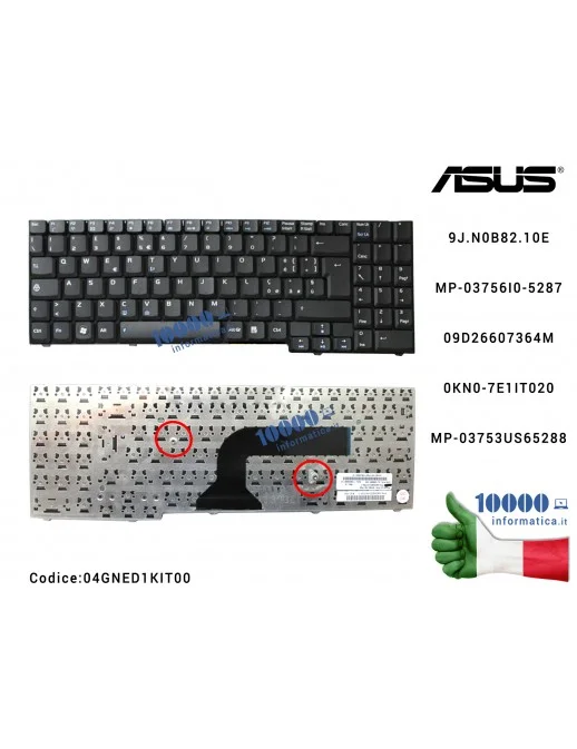 Tastiera Italiana ASUS M50 M70 X71 X71A X71SL PRO58 PRO58S PRO58SA PRO58SR PRO58V PRO58VC PRO58VM PRO58VN