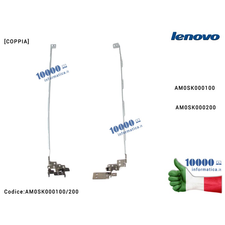 Cerniere Hinges LENOVO ThinkPad Edge E531 [COPPIA] AM0SK000100 AM0SK000200 Cerniera Hinge