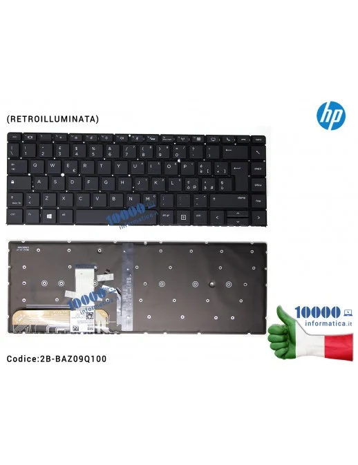 Tastiera Italiana HP EliteBook Folio 1040 G5 (NO FRAME) Retroilluminata  2B-BAZ09Q100 L41040-061