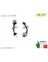 50.MQKN1.001 Connettore di Alimentazione DC Power Jack (90W) ACER Aspire VN7-571G [7,5Cm] 50.MQKN1.001