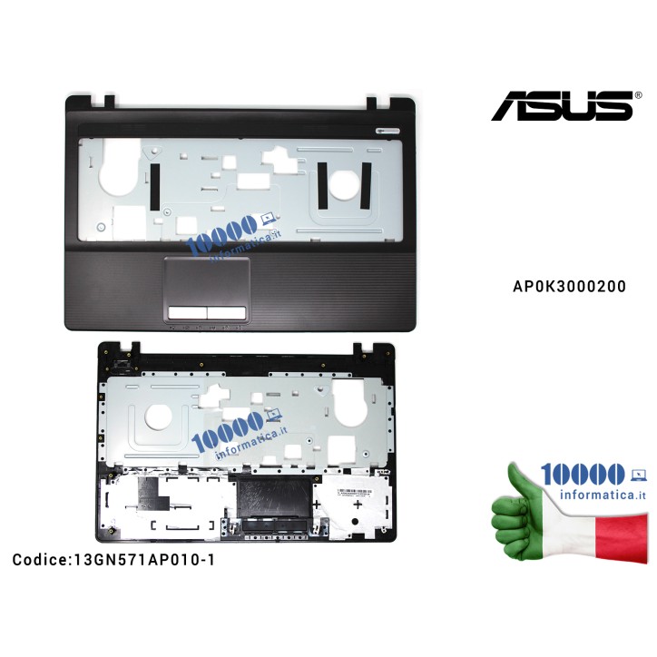 Top Case Superiore Palmrest Upper ASUS K53 K53T K53U A53 X53U X53B K53B K53BY A53U X53Z AP0K3000200