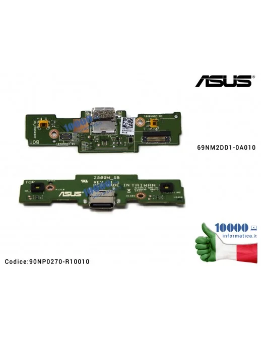 90NP0270-R10010 Connettore USB DC Power Board ASUS ZenPad 3S 10 Z500M Z0510M 69NM2DD1-0A010