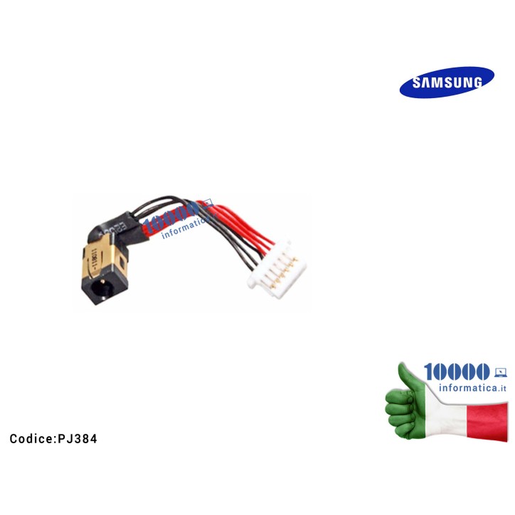 Connettore di Alimentazione DC Power Jack PJ384 SAMSUNG NP300U1A NP305U1A