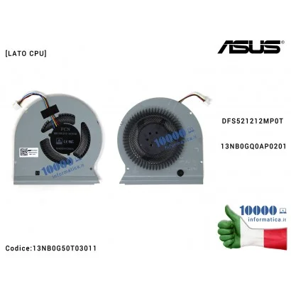 13NB0G50T03011 Ventola di Raffreddamento Fan CPU ASUS ROG STRIX SCAR FX503VS GL503VS GL703VS DFS2013126ROT DFS2013126R0T