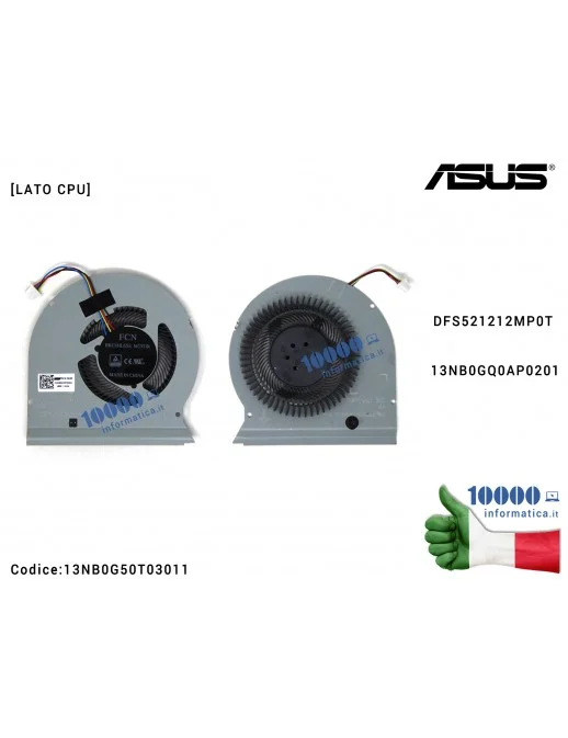 Ventola di Raffreddamento Fan CPU ASUS ROG STRIX SCAR FX503VS GL503VS GL703VS DFS2013126ROT DFS2013126R0T