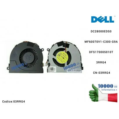 3RRG4 Ventola di Raffreddamento Fan CPU DELL Inspiron 15-5000 5447 5542 5543 5545 5547 5548 5445 DC28000EDS0 MF60070V1-C300-G...