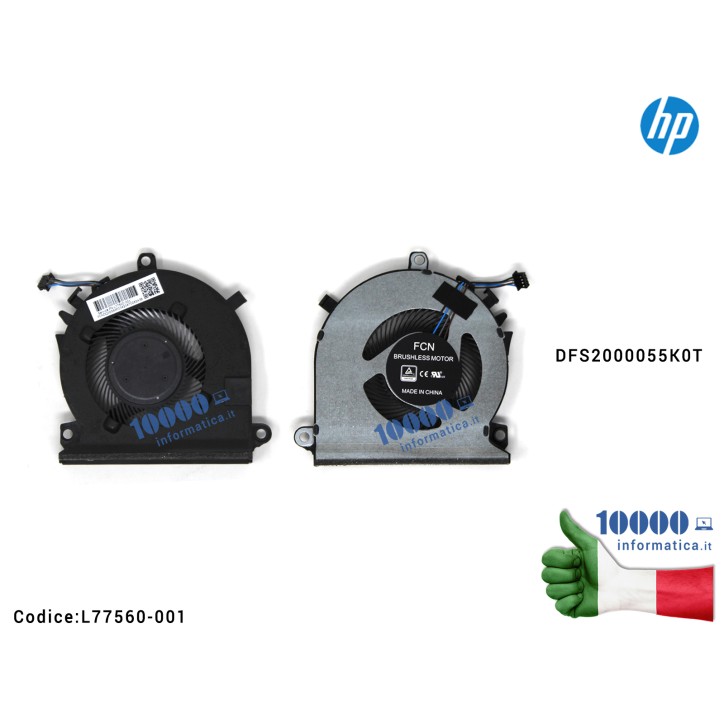 Ventola di Raffreddamento Fan CPU HP Pavilion Gaming 15-EC 15-EC0013DX DFS2000055K0T 15-EC0013DX 15-EC0751MS 15-EC0054AX 15-EC00 Ventola di Raffreddamento Fan CPU HP Pavilion Gaming 15-EC 15-EC0013DX DFS2000055K0T 15-EC0013DX 15-EC0751MS 15-EC0054AX 15-EC00