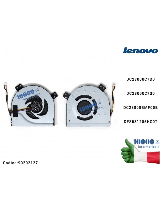 Ventola di Raffreddamento Fan CPU LENOVO Z400 Z400A Z400T Z500 P500 Z510 P400 Z410 DC28000C7D0 DC28000C7S0 MG60090V1-C170-S99 MF60120V1-C460-S9A-K4615S DC28000BMF00B DFS531205HC0T