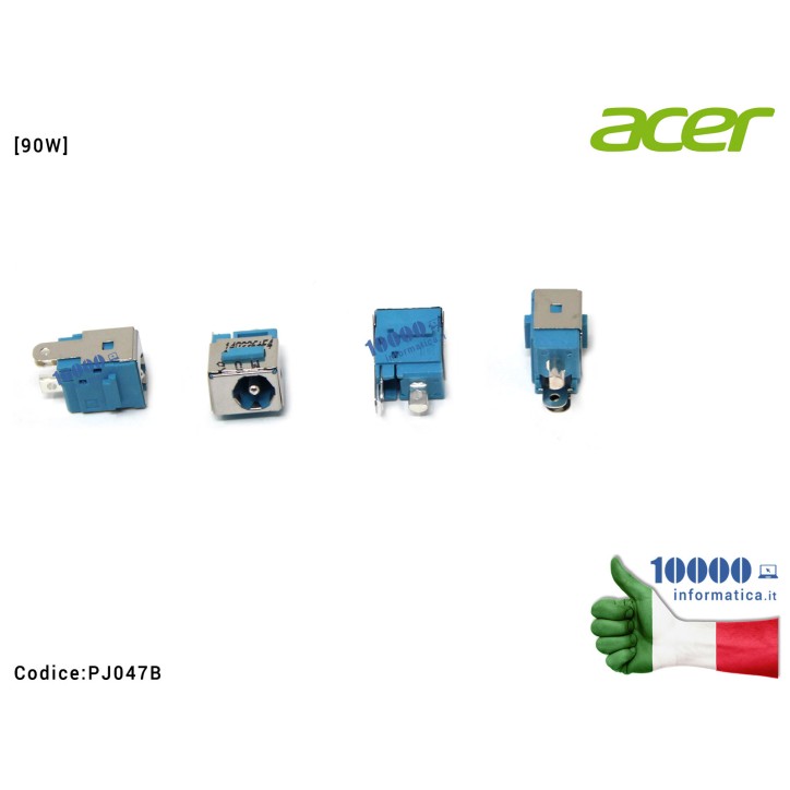 Connettore DC Power Jack PJ047 ACER Aspire 7520 8930 [90W]
