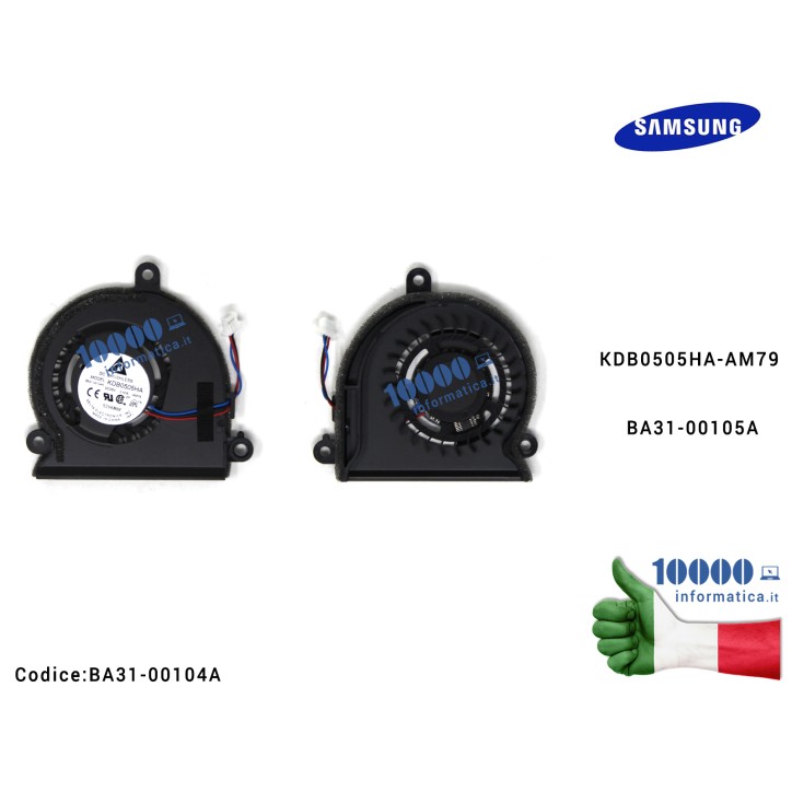 Ventola Fan SAMSUNG NP900X1A NP900X1B NP900X1B-A03CN BA31-00104A KDB0505HA-AM79 BA31-00105A