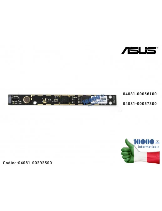 Webcam + Microfono ASUS X509 X515 X509BA X509DA X509F X509U X541 X541SA X541U X542BA X515J X515MA X515UA X540L X509F X507MA X507U X555U F560UD F540MA F507LA 04081-00292500 04081-00056900 04081-00053900 04081-00056100 04081-00057300 04081-00291000 04081-00055200 04081-00054400 04081-00290500 04081-00