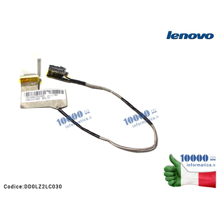 Cavo Flat LCD LENOVO IdeaPad Z480 Z480A Z480AF Z485 Z485A DD0LZ2LC030 DD0LZ2LC000 DD0LZ2LC020 90200632